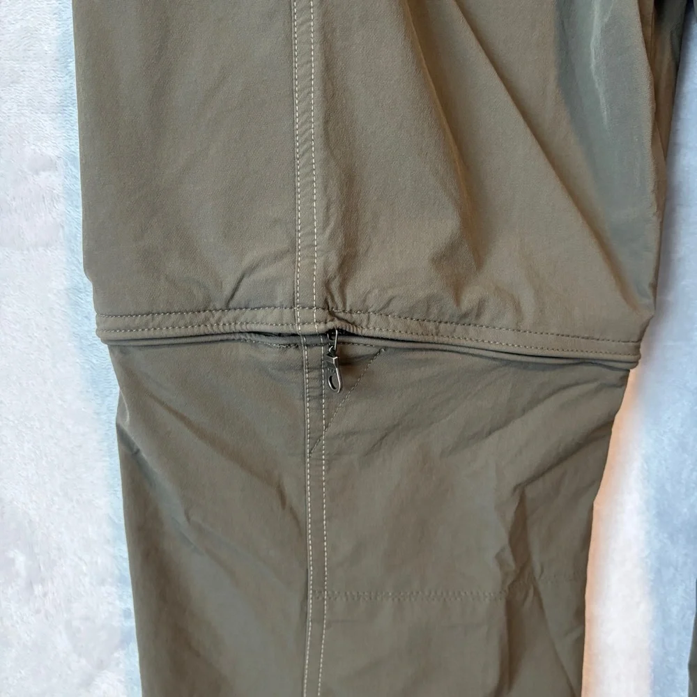 KUHL womens green Anika Convertible Soft-Shell Pants zip‎ off to shorts size 14 - Picture 10 of 13